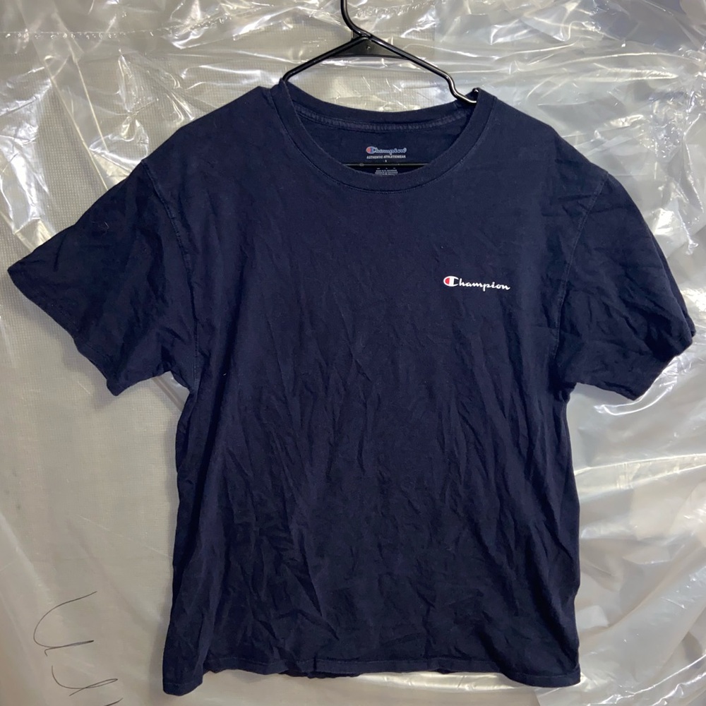 Champion Men's Navy Blue Short Sleeve Tee